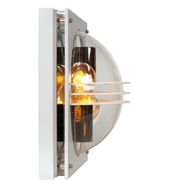 Lucide PRIVAS - Wall light Indoor/Outdoor - 2xE27 - IP44 - White - detail 2